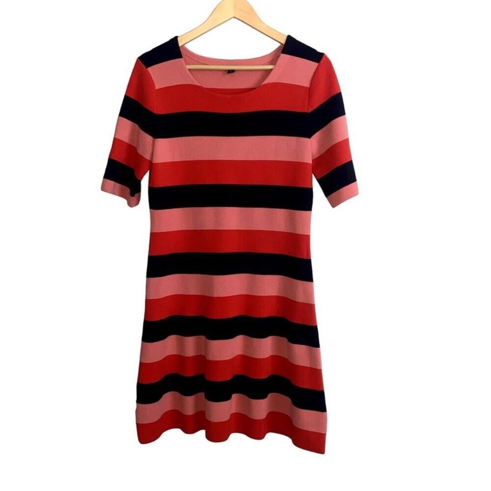 Ann Taylor Sweater Dress Women Medium Stripe #